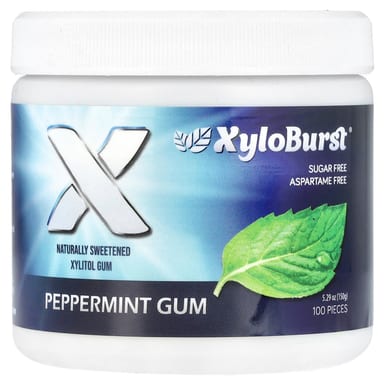Ксилитол Xyloburst Xylitol Gum Peppermint, оттенок 100 Pieces, 150 г