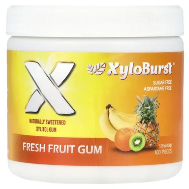 Фото товара: Ксилитол Xyloburst Xylitol Gum Fresh Fruit, 100 шт., 150 г