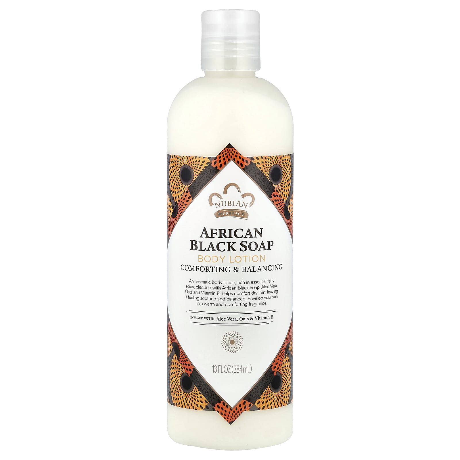 Лосьон для тела Nubian Heritage African Black Soap, 384 мл