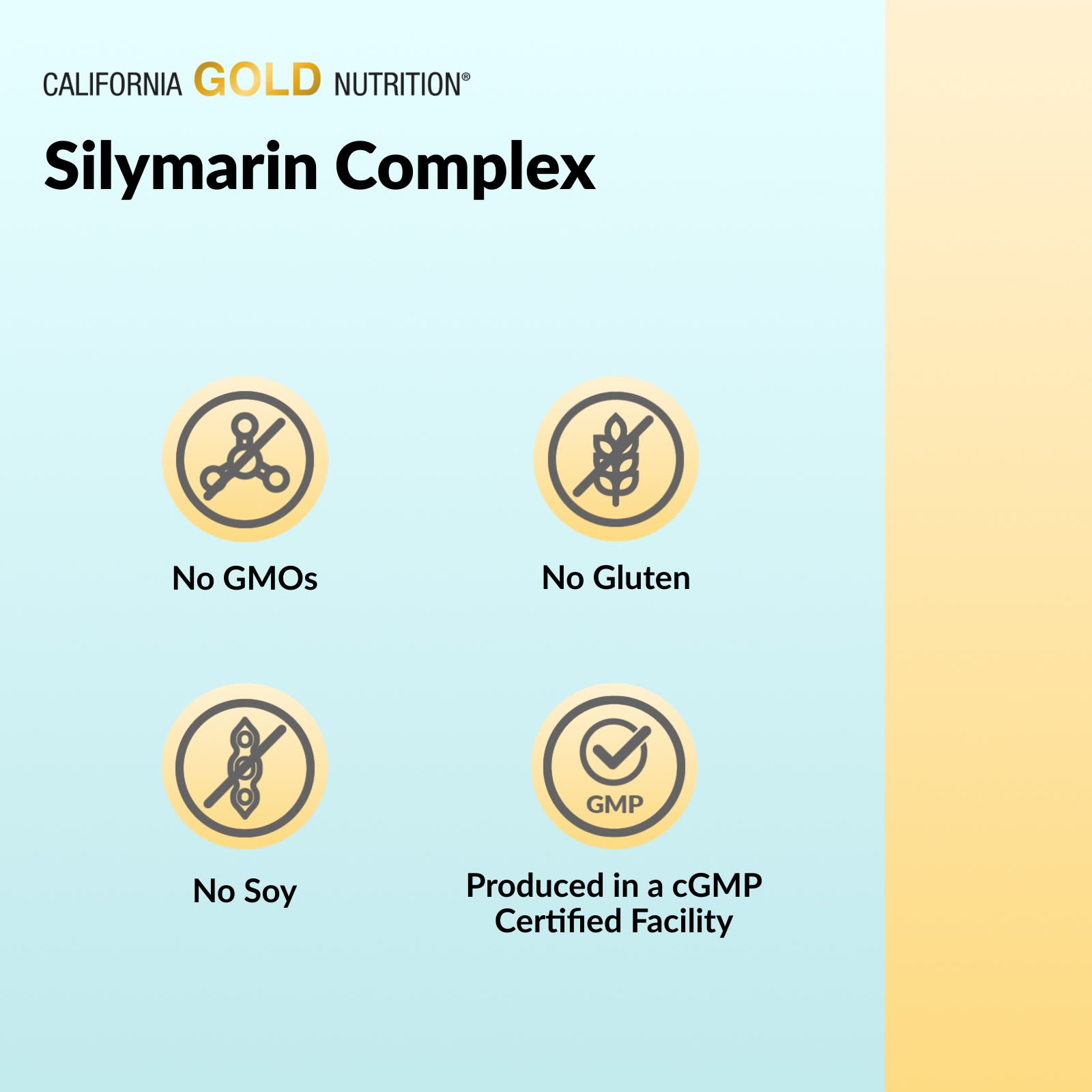Расторопша California Gold Nutrition Silymarin Complex Extract Plus Dandelion Artichoke Curcumin C3 Complex® and BioPerine®, оттенок Ginger, 120 растительных капсул — фото 8