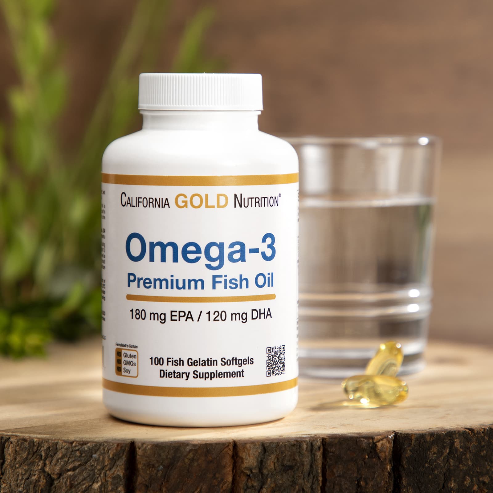 Рыбий жир California Gold Nutrition Omega-3 Premium, 1100 мг, мягкие капсулы — фото 3