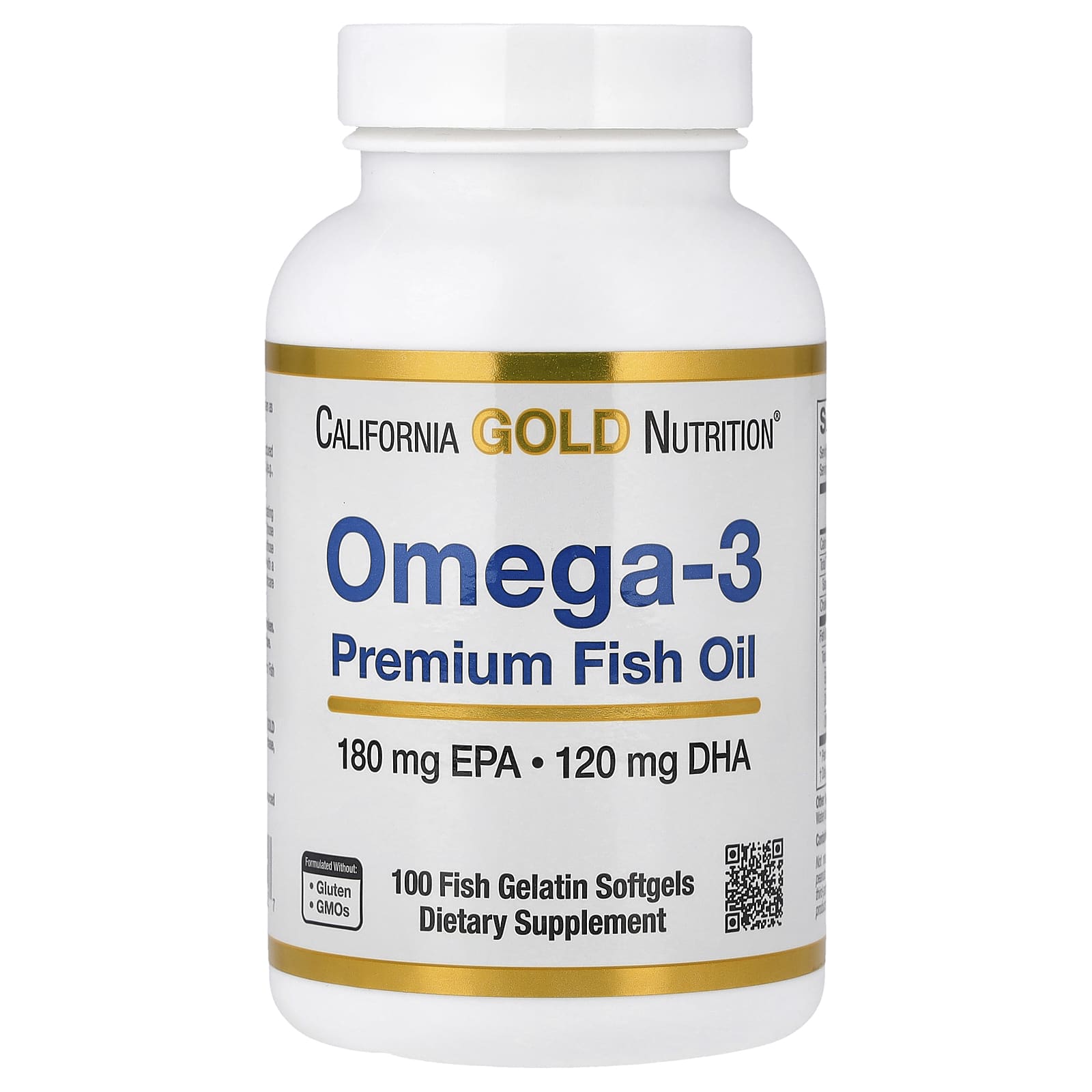 Рыбий жир California Gold Nutrition Omega-3 Premium, 1100 мг, мягкие капсулы — фото 1