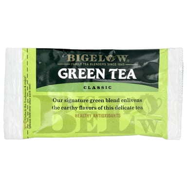 Чай Bigelow Green Classic, оттенок 40 Tea Bags, 51 г, чайные пакетики
