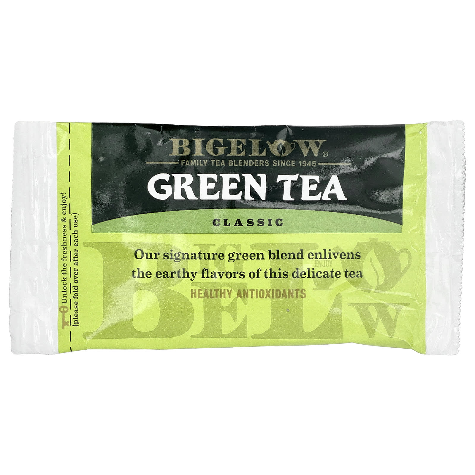 Чай Bigelow Green Classic, оттенок 40 Tea Bags, 51 г, чайные пакетики