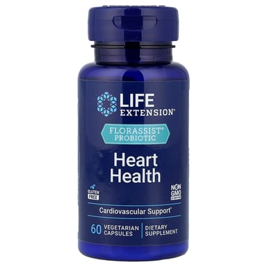 Пробиотик Life Extension FLORASSIST® Heart Health, 74 мг, 60 растительных капсул