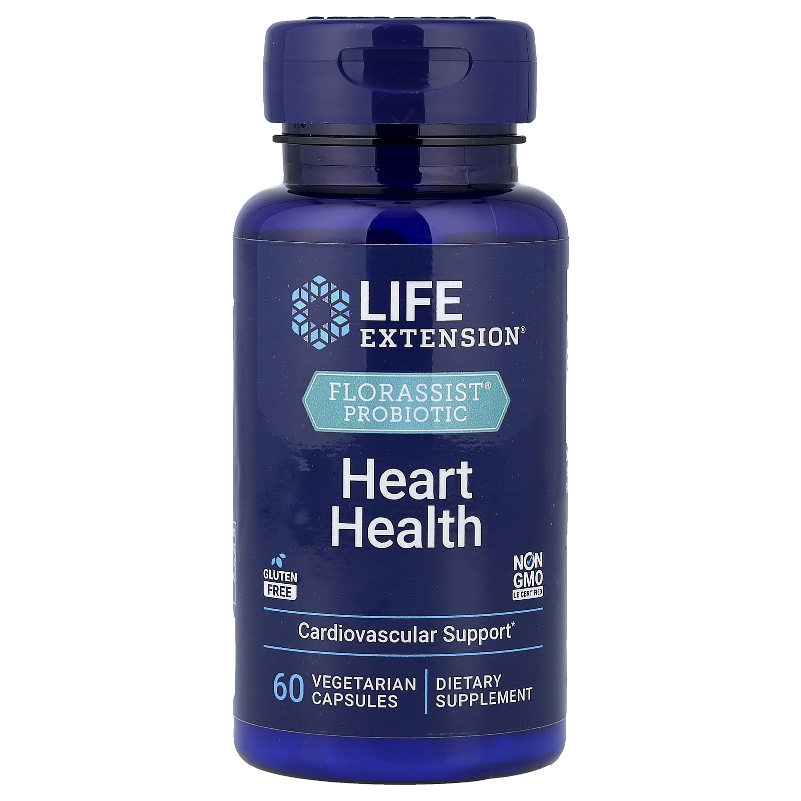 Пробиотик Life Extension FLORASSIST® Heart Health, 74 мг, 60 растительных капсул