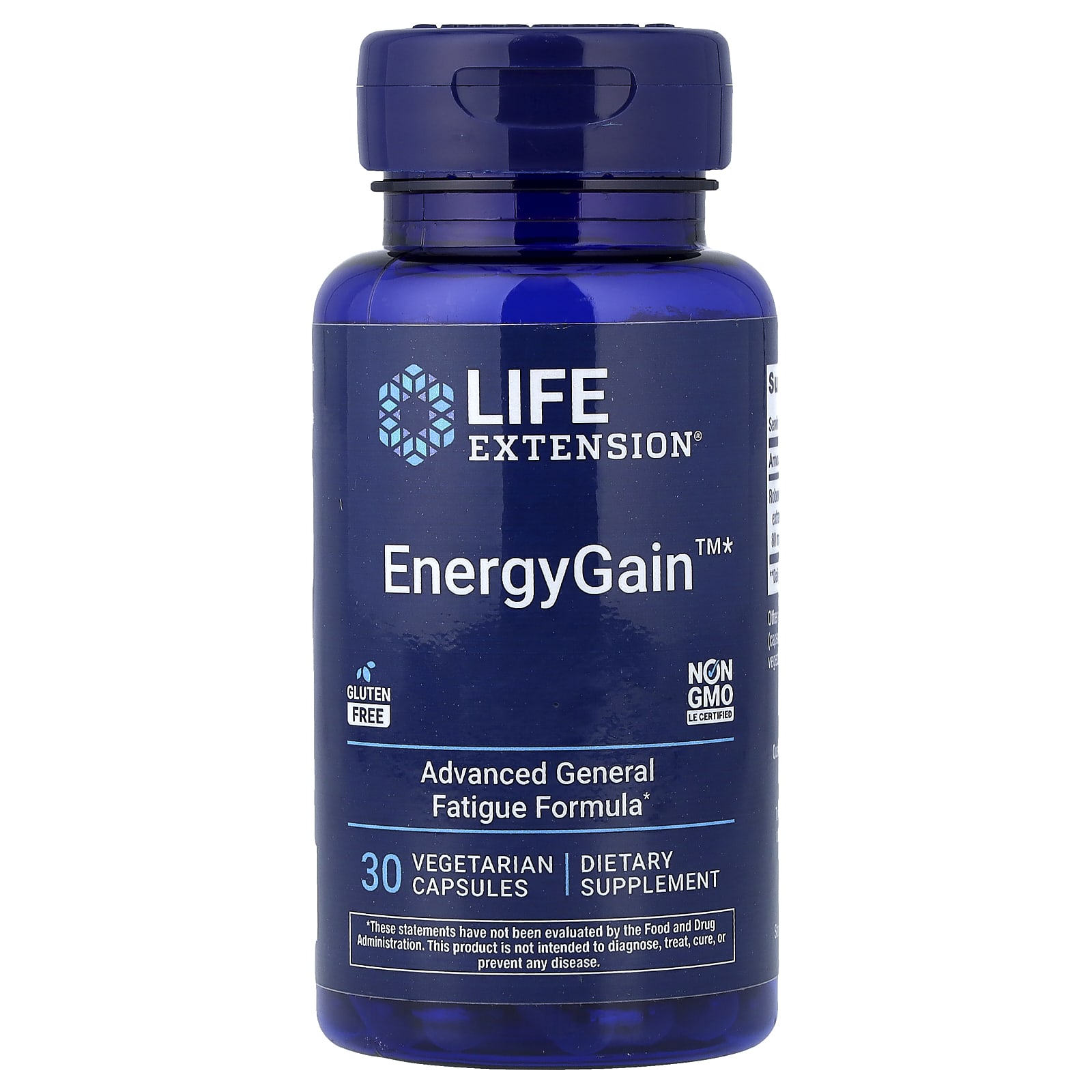 Энергетик Life Extension, 30 вегетарианских капсул (200 мг)