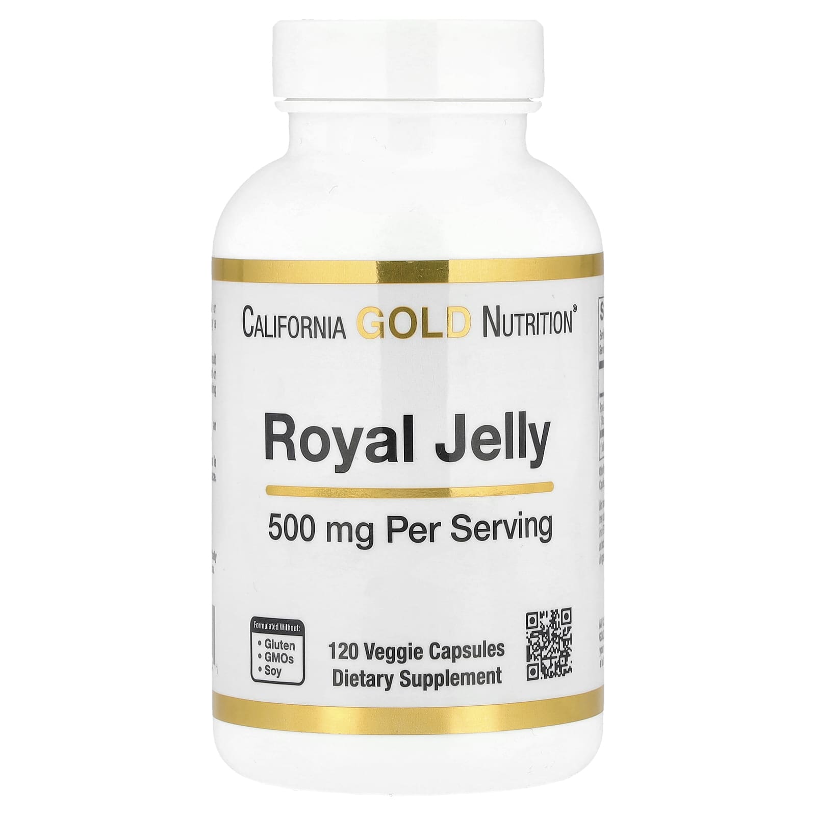 Маточное молочко California Gold Nutrition, 500 мг, 120 растительных капсул — фото 2