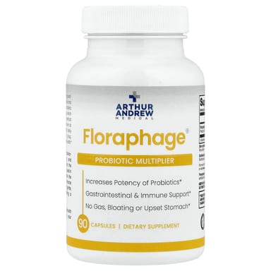 Пробиотик Arthur Andrew Medical Floraphage® Multiplier 1 000, оттенок 000 PFUs, 90 капсул
