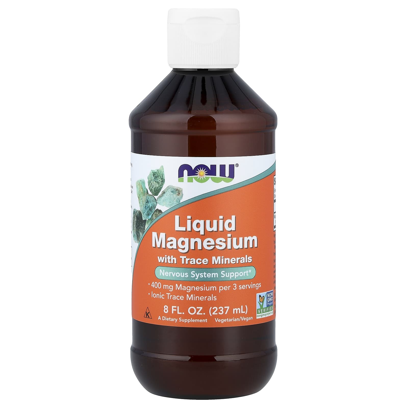 Магний NOW Foods Liquid with Trace Minerals, 237 мл, жидкая форма