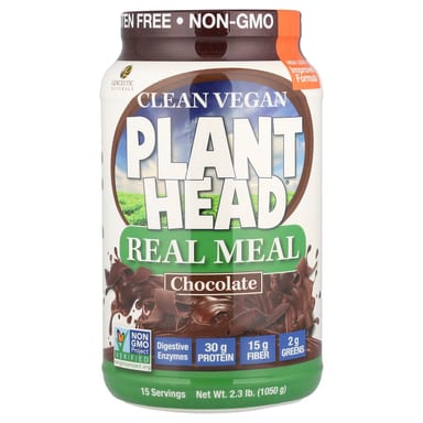 Шоколад Genceutic Naturals Clean Vegan Plant Head® Real Meal, 050 г, 2.3 lb