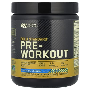 Предтренировочный комплекс Optimum Nutrition Gold Standard® Pre-Workout Blueberry Lemonade, 300 г
