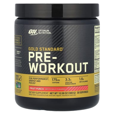 Предтренировочный комплекс Optimum Nutrition Gold Standard® Pre-Workout Fruit Punch, 300 г