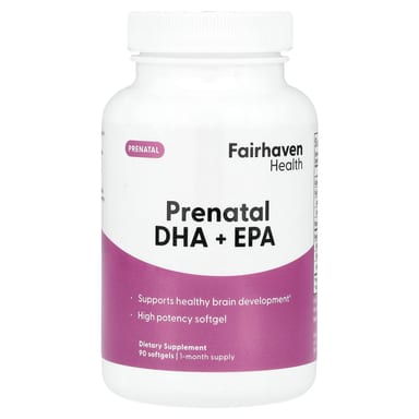 DHA для беременных Fairhaven Health + EPA, 90 мягких капсул