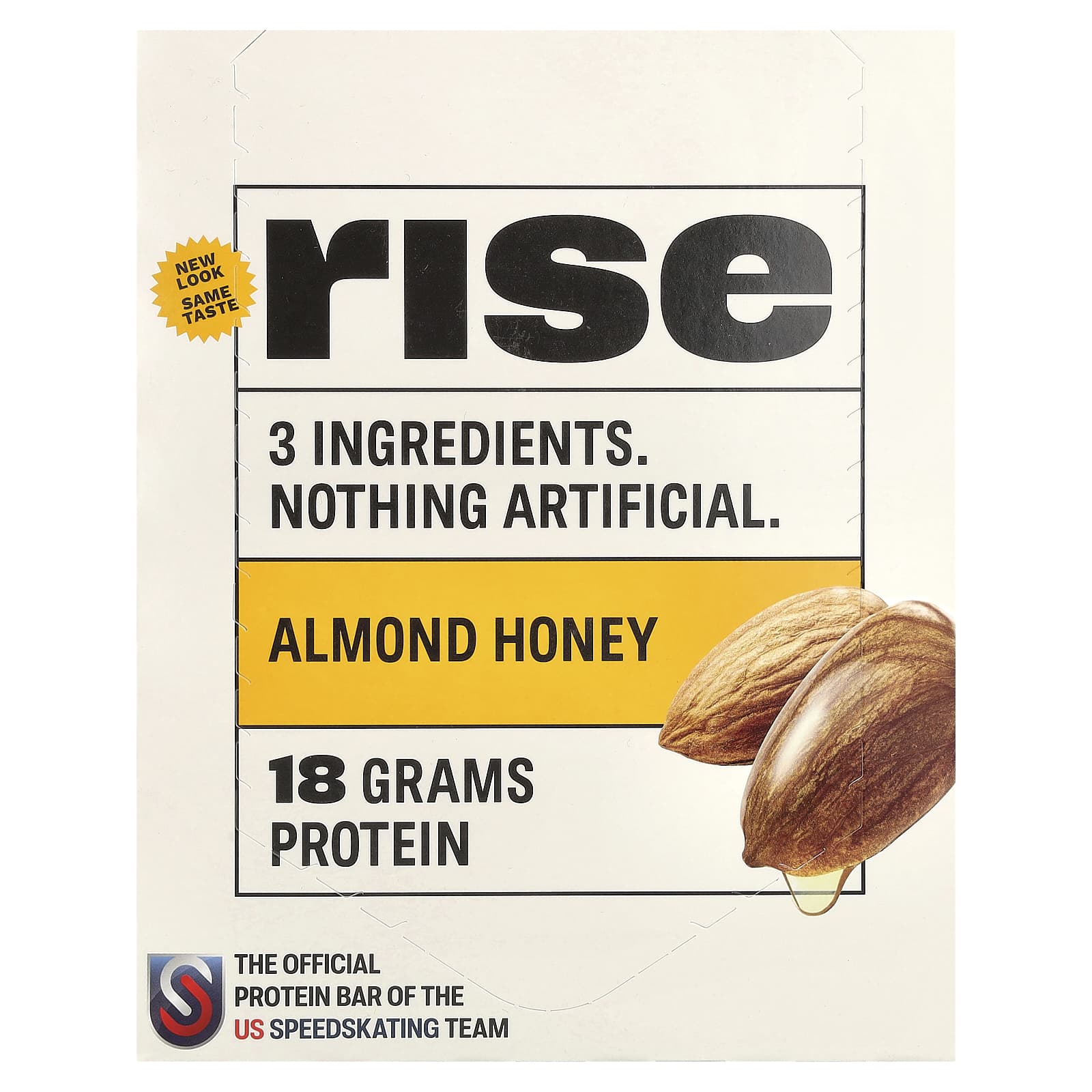 Протеиновый батончик Rise Bar Almond Honey, 60 г, 12 шт. — фото 2