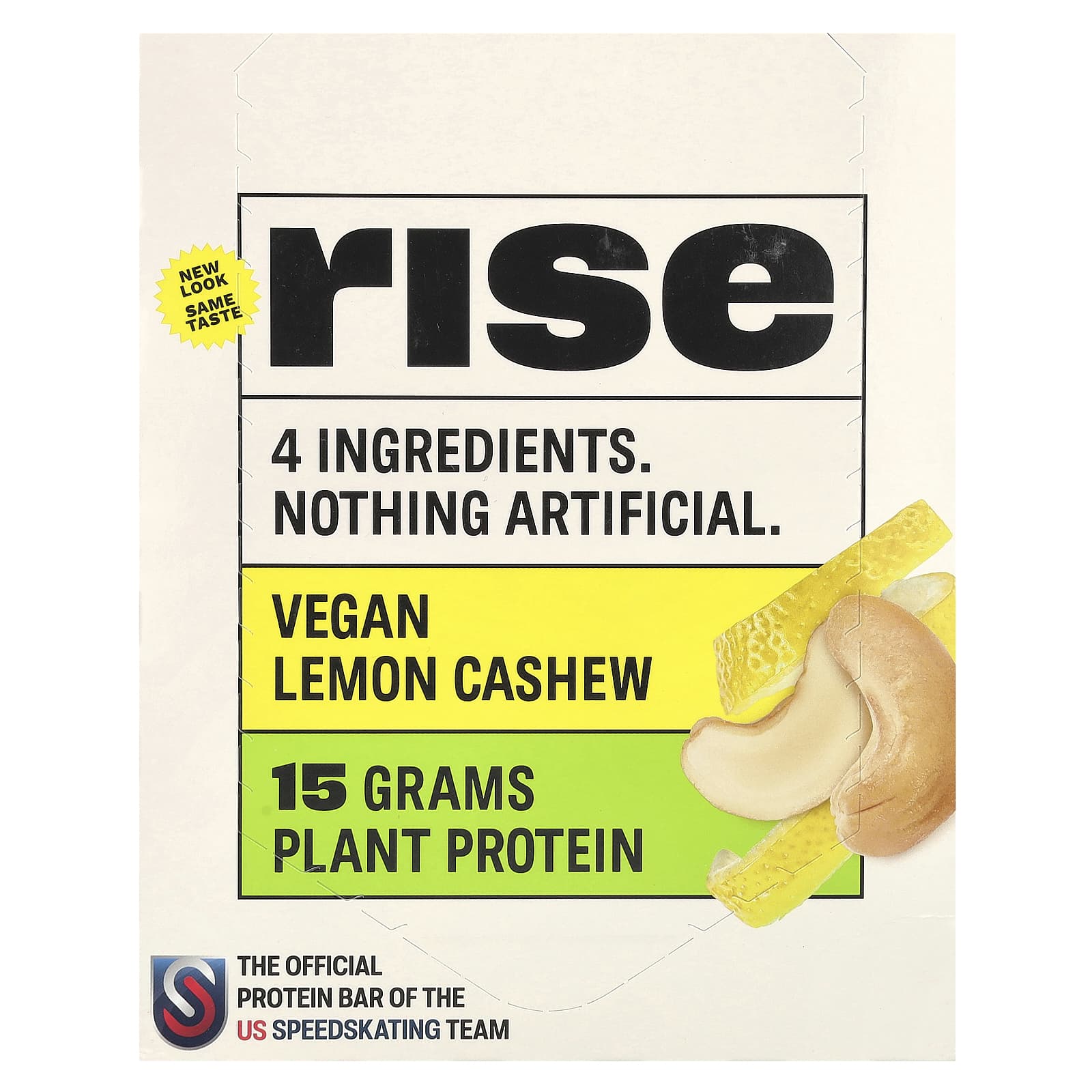 Протеиновый батончик Rise Bar Lemon Cashew, 60 г, 12 шт. — фото 2
