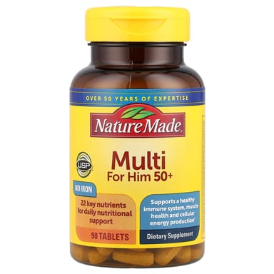 Мультивитамины Nature Made, 50+, 90 таблеток