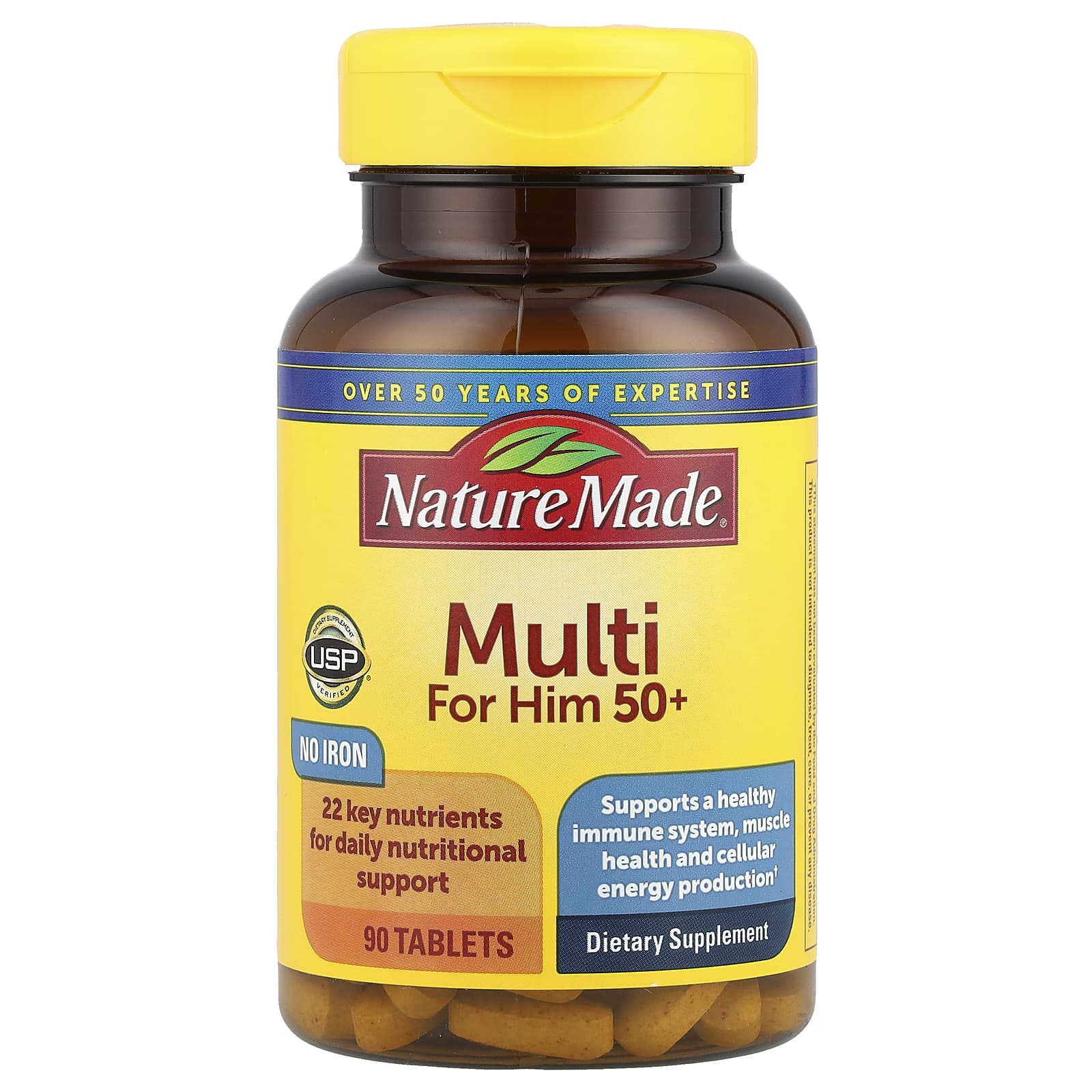 Мультивитамины Nature Made, 50+, 90 таблеток