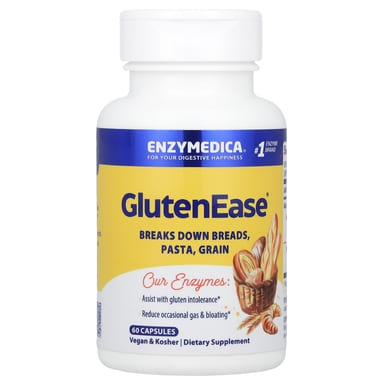 Ферментный комплекс GlutenEase Enzymedica®, 60 капсул