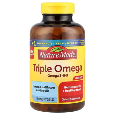 Тройной Омега Nature Made, 150 мягких капсул