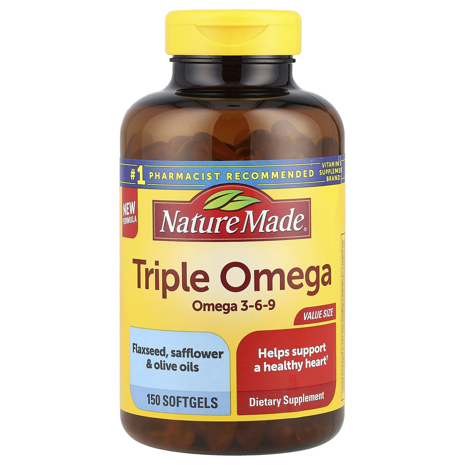 Тройной Омега Nature Made, 150 мягких капсул