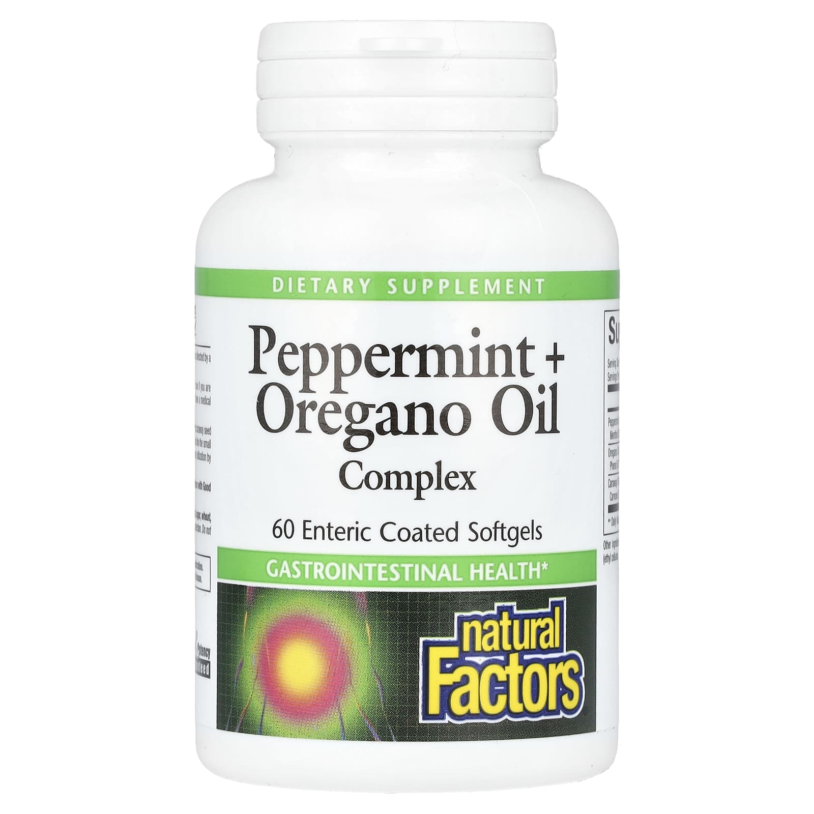 Комплекс Natural Factors Peppermint Oregano Oil 60, мягкие капсулы