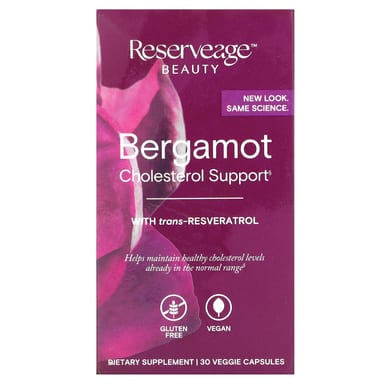 Поддержка холестерина Reserveage Beauty, 30 вегетарианских капсул