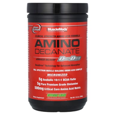 Аминокислота MuscleMeds, 384 г (13.5 oz) цитрусовый лайм