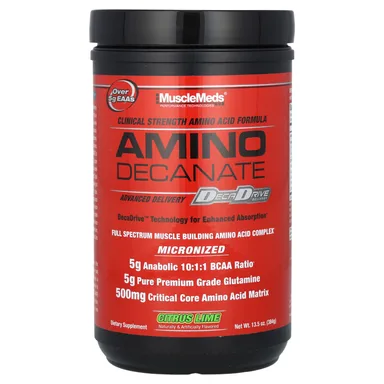 Фото товара: Аминокислота MuscleMeds, 384 г (13.5 oz) цитрусовый лайм