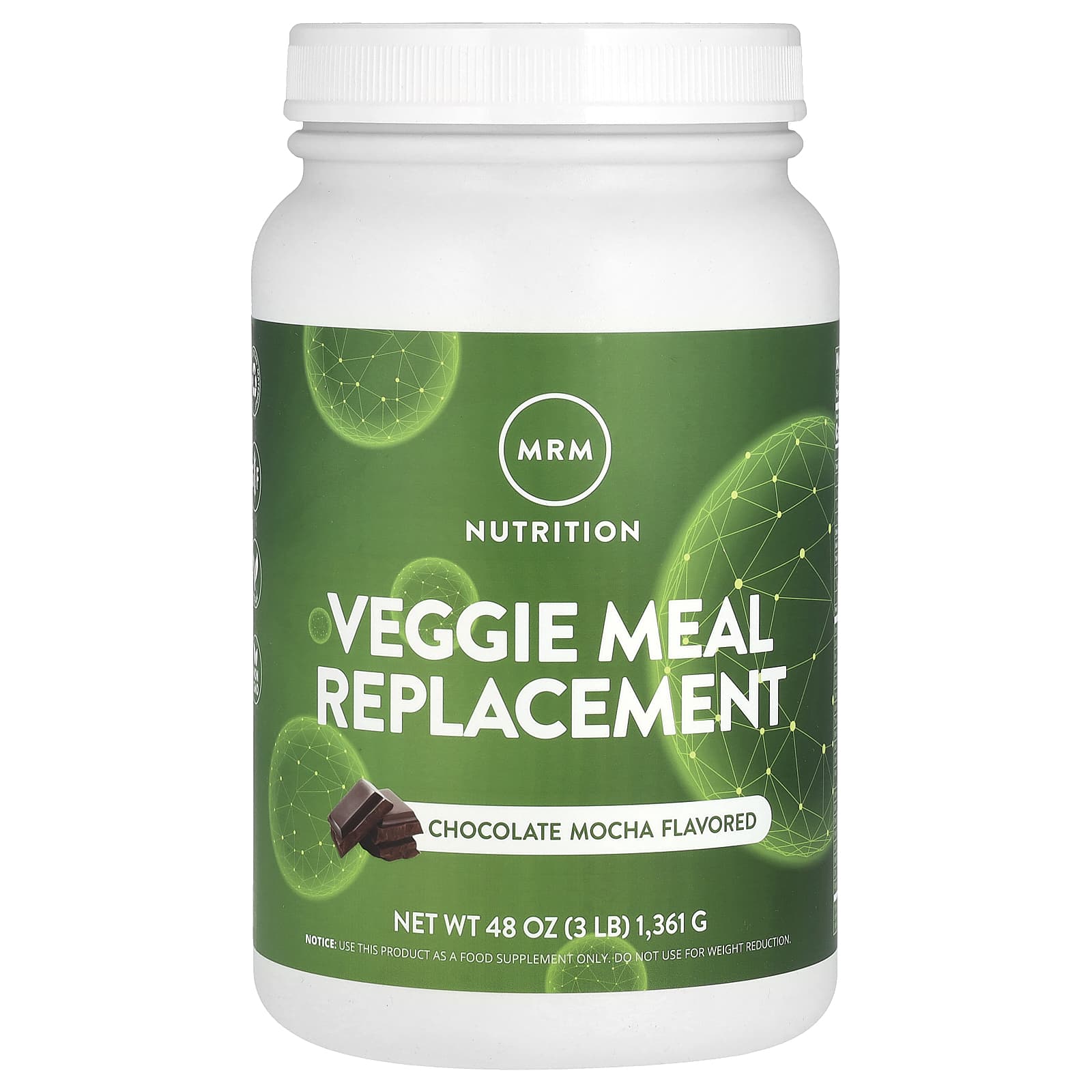 Шоколад MRM Nutrition Veggie Meal Replacement Mocha, 361 г, 3 lb
