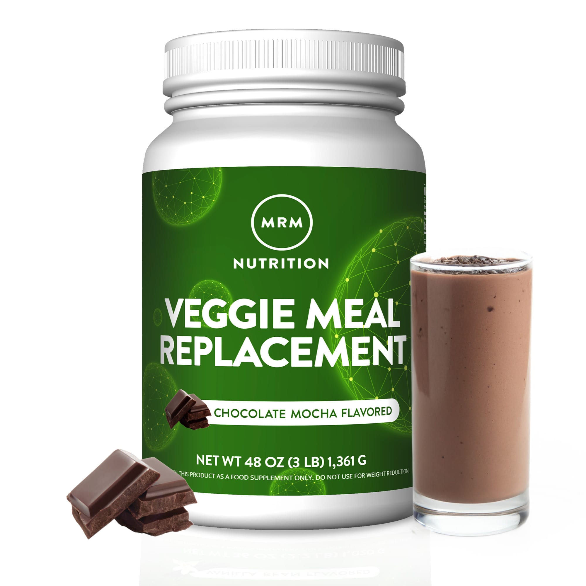 Шоколад MRM Nutrition Veggie Meal Replacement Mocha, 361 г, 3 lb — фото 4