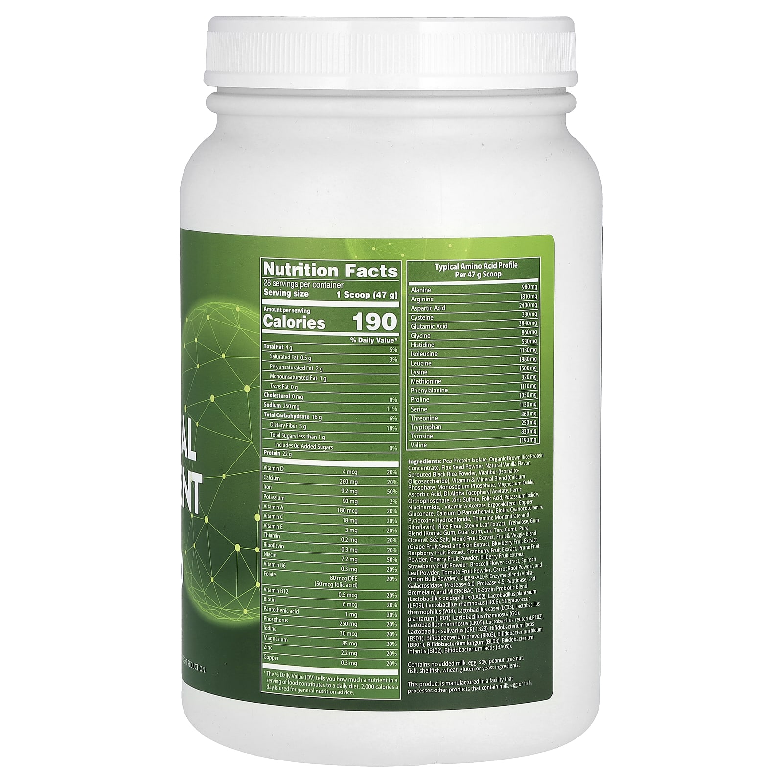 Заменитель еды MRM Nutrition, Ванильный боб, 3 фунта (1,361 г) — фото 2