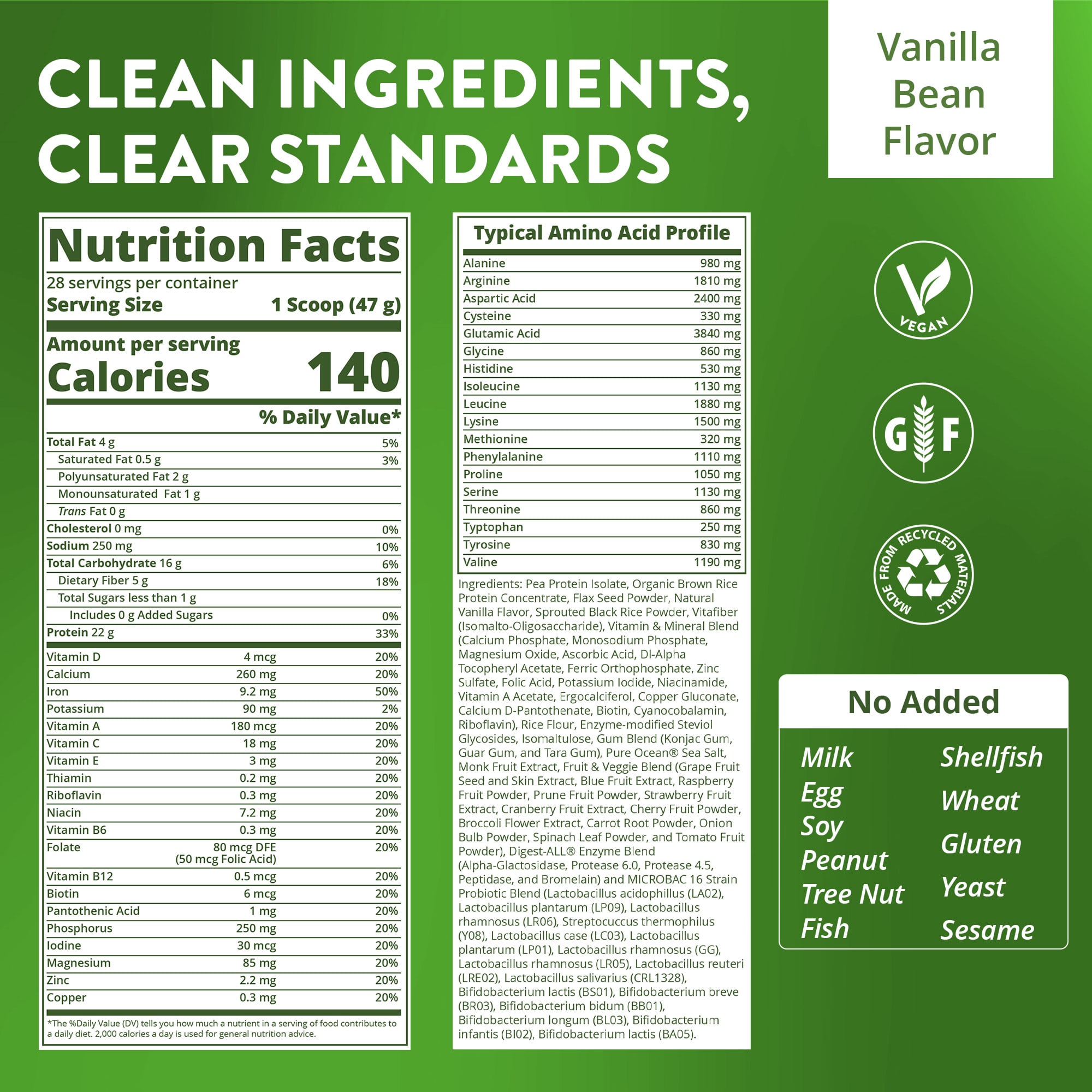 Заменитель еды MRM Nutrition, Ванильный боб, 3 фунта (1,361 г) — фото 3
