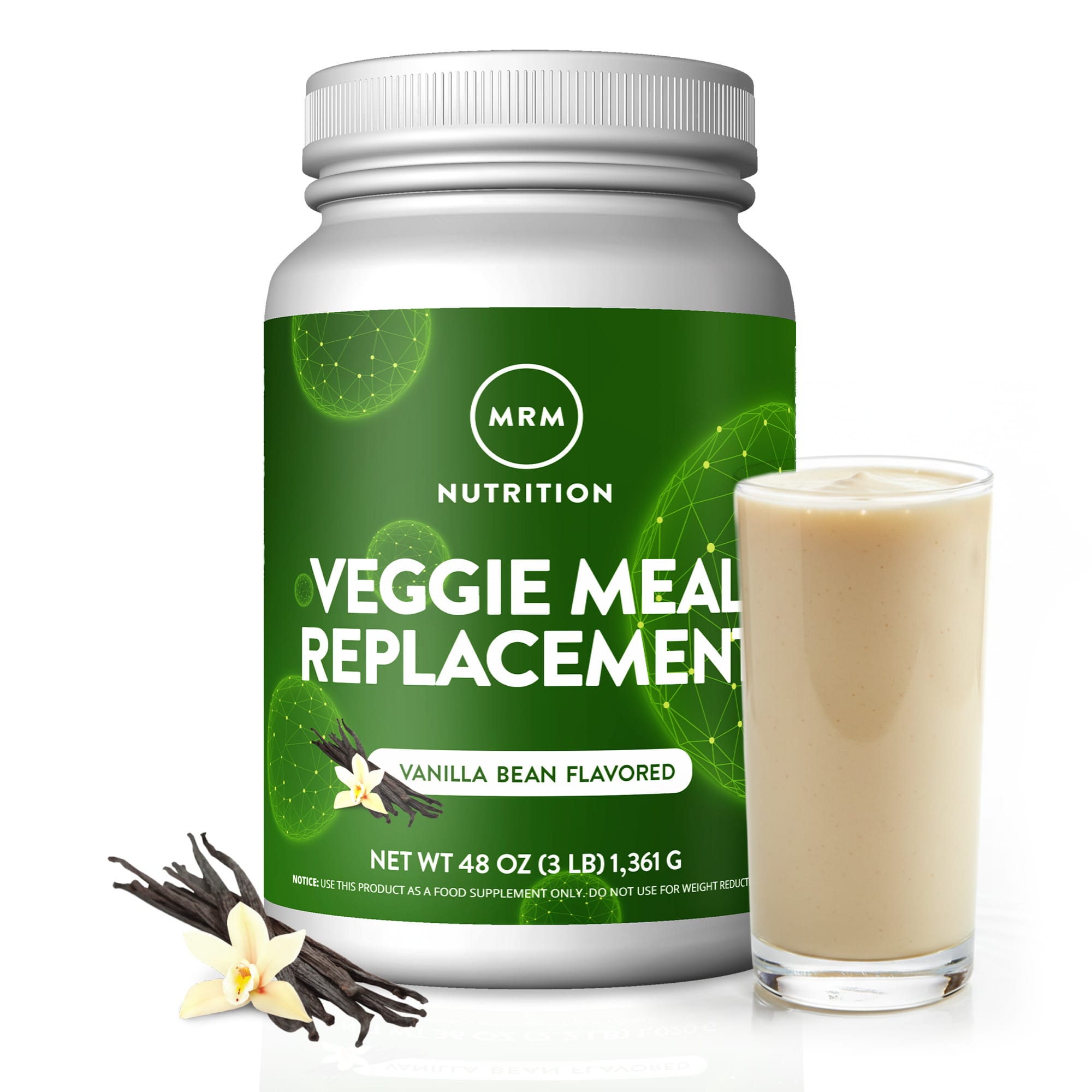Заменитель еды MRM Nutrition, Ванильный боб, 3 фунта (1,361 г) — фото 4
