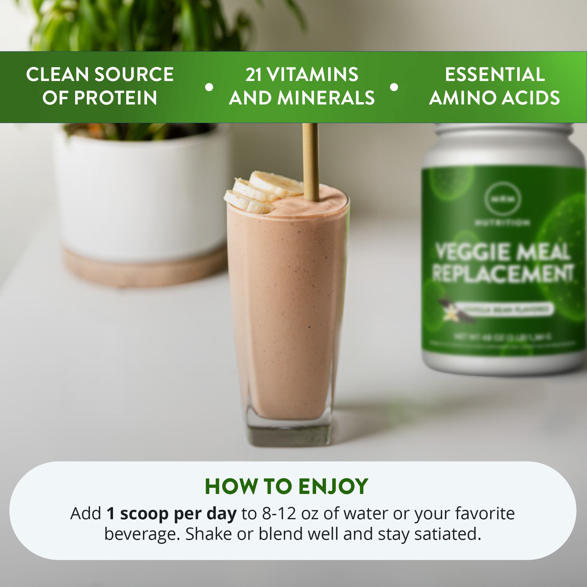 Заменитель еды MRM Nutrition, Ванильный боб, 3 фунта (1,361 г) — фото 6
