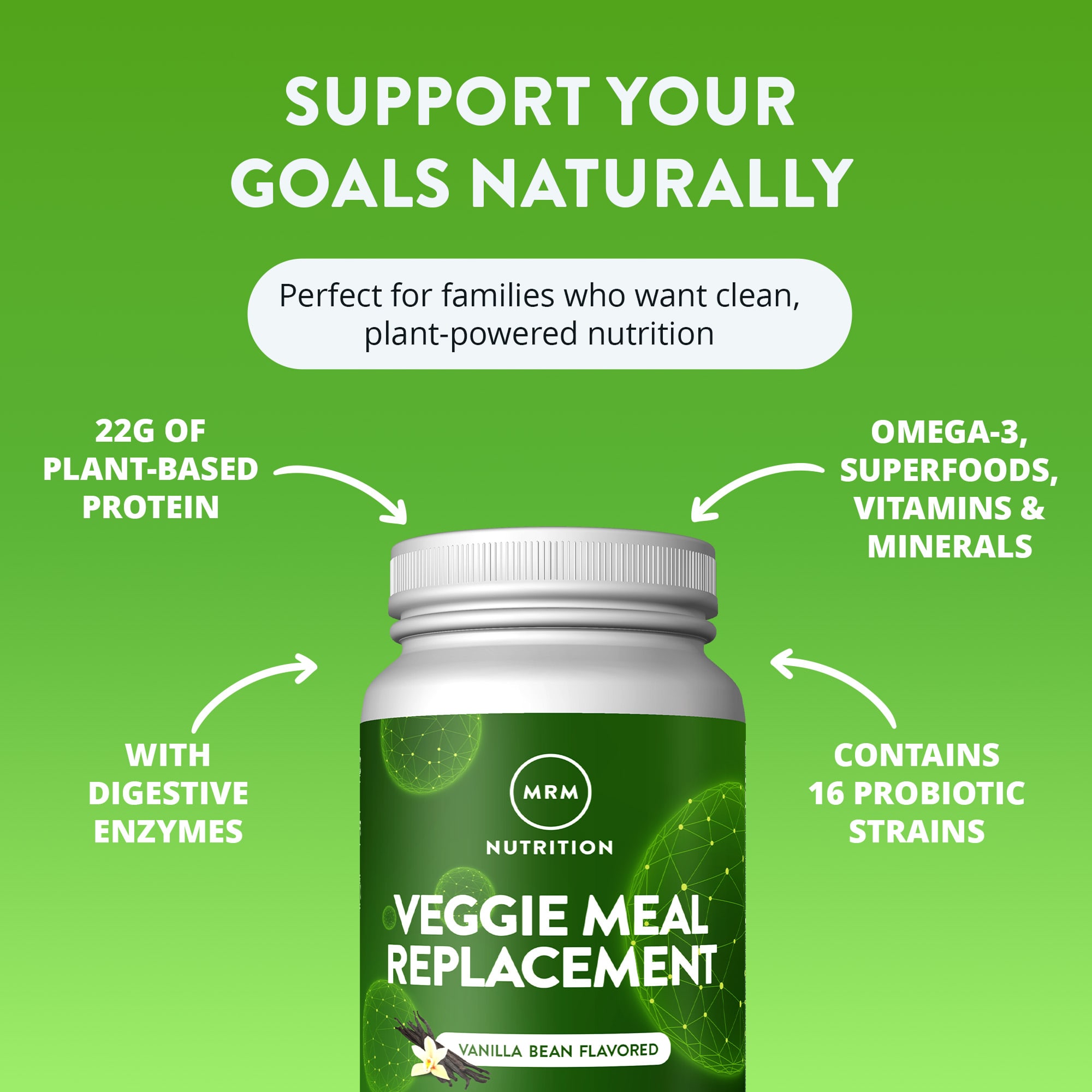 Заменитель еды MRM Nutrition, Ванильный боб, 3 фунта (1,361 г) — фото 8