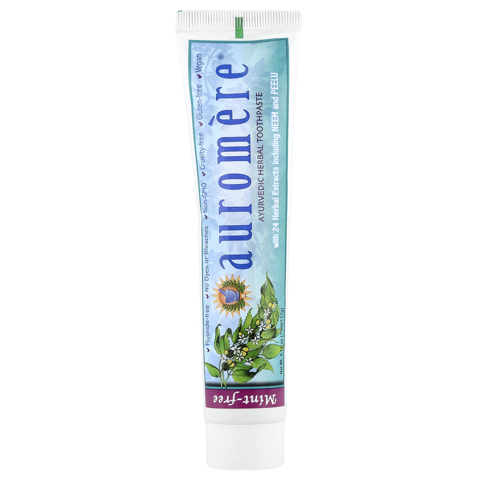 Зубная паста Auromere Ayurvedic Herbal Mint-Free, 117 г