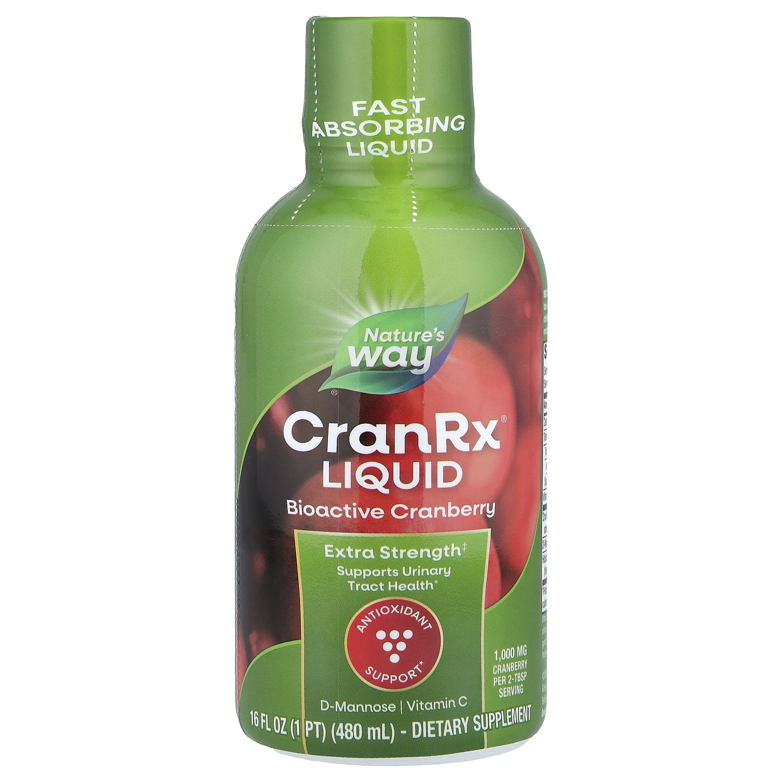 Клюква Nature's Way CranRx® Liquid Bioactive, 480 мл, жидкая форма
