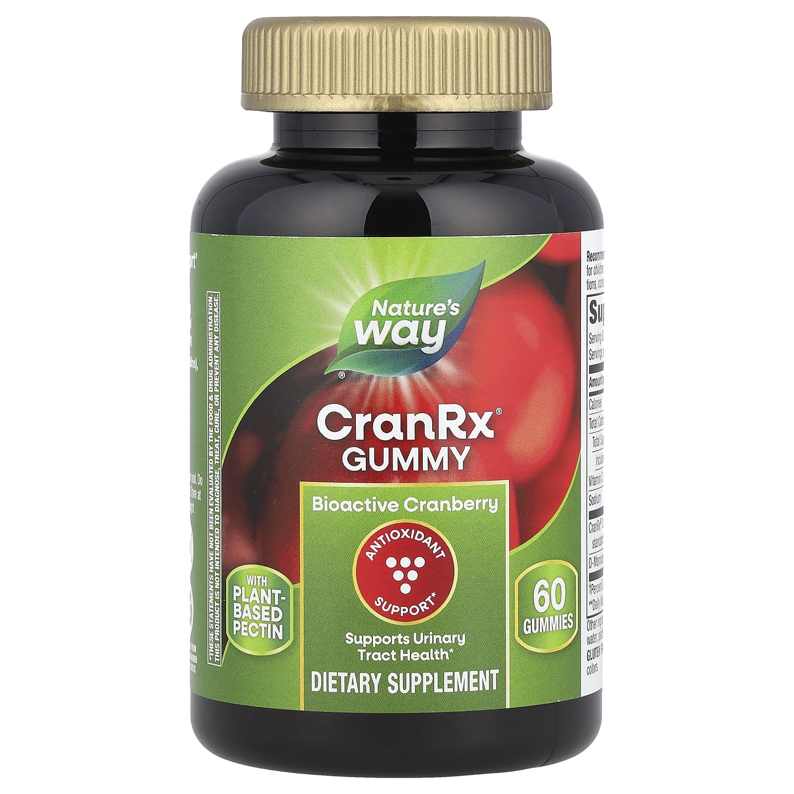 Клюква Nature's Way CranRx® Gummy BioActive, 60 жевательных пастилок