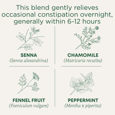 Чай Traditional Medicinals Organic Smooth Move® Senna Chamomile Caffeine Free, оттенок 16 Wrapped Tea Bags, 32 г, чайные пакетики
