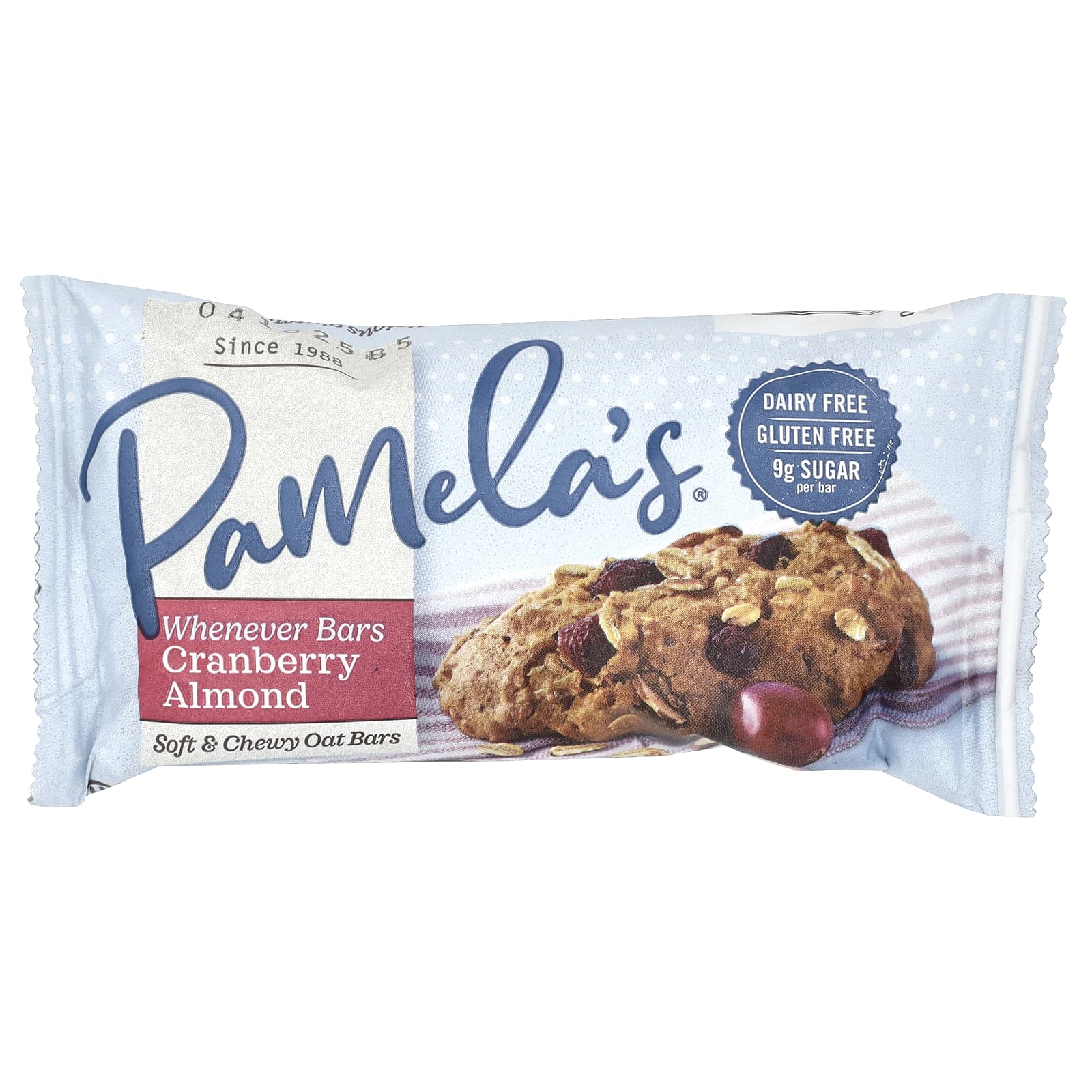 Клюква Pamela's Products Whenever Bars Almond, 40 г, 5 шт., батончик — фото 3