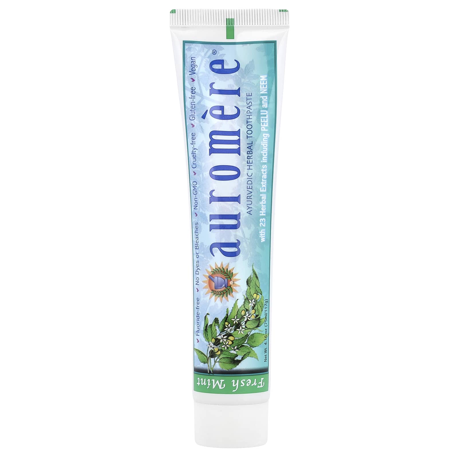 Зубная паста Auromere Ayurvedic Herbal Fresh Mint, 117 г