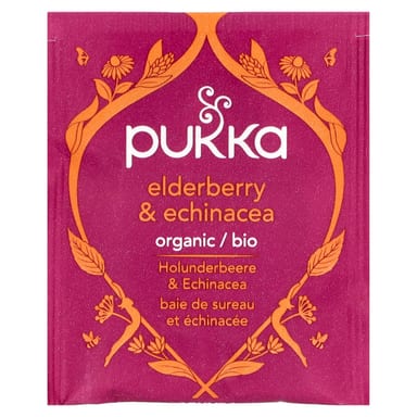 Бузина Pukka Herbs Organic Herbal Tea & Echinacea Caffeine Free, оттенок 20 Sachets, 40 г