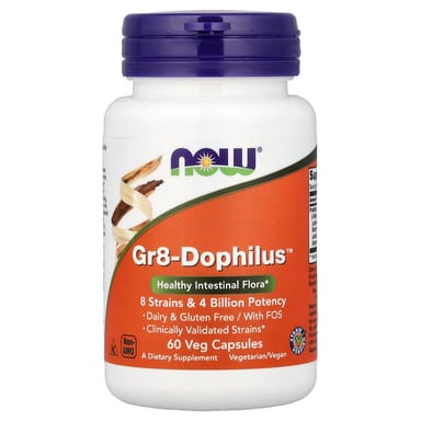 Пробиотик NOW Foods Gr8-™, 60 растительных капсул