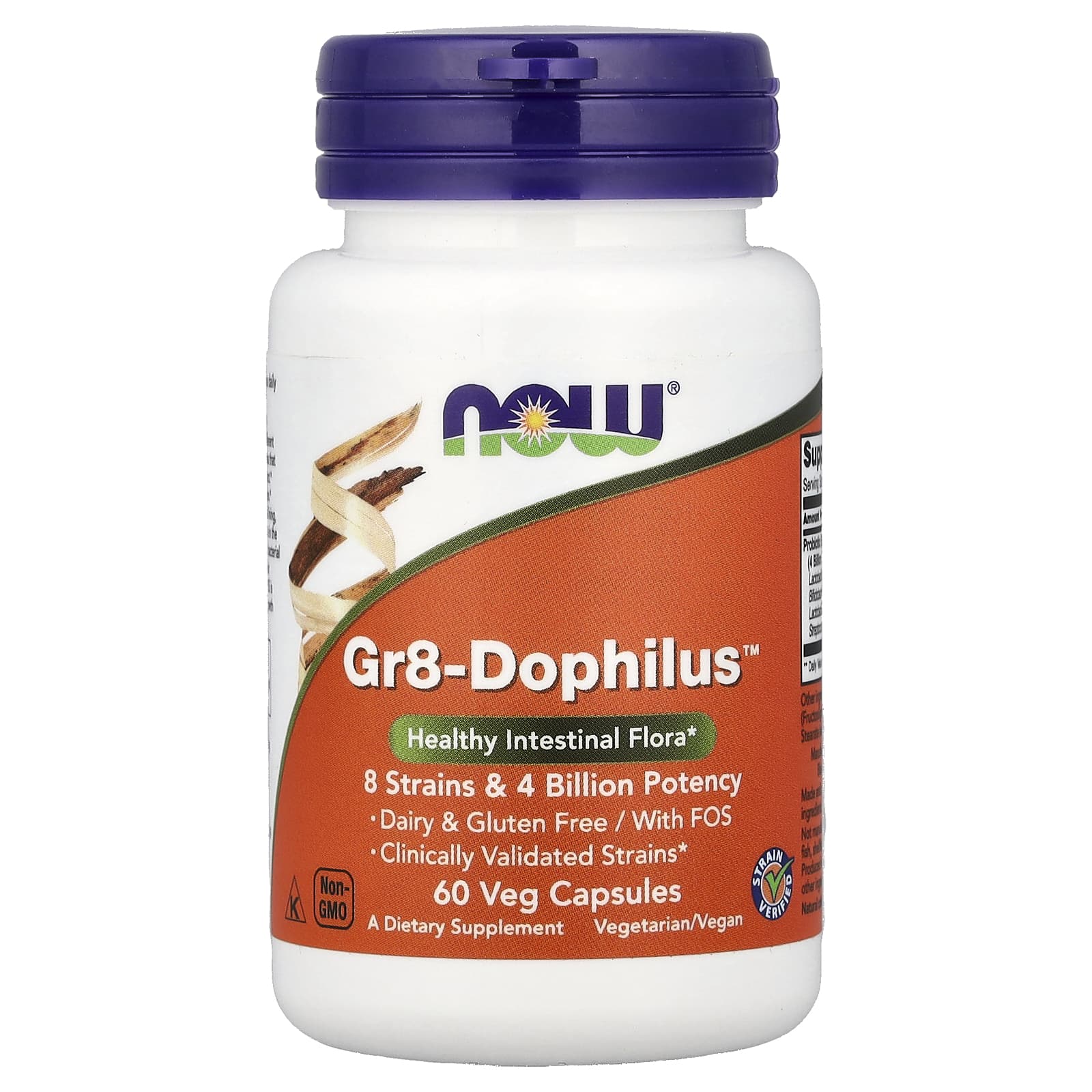 Пробиотик NOW Foods Gr8-™, 60 растительных капсул