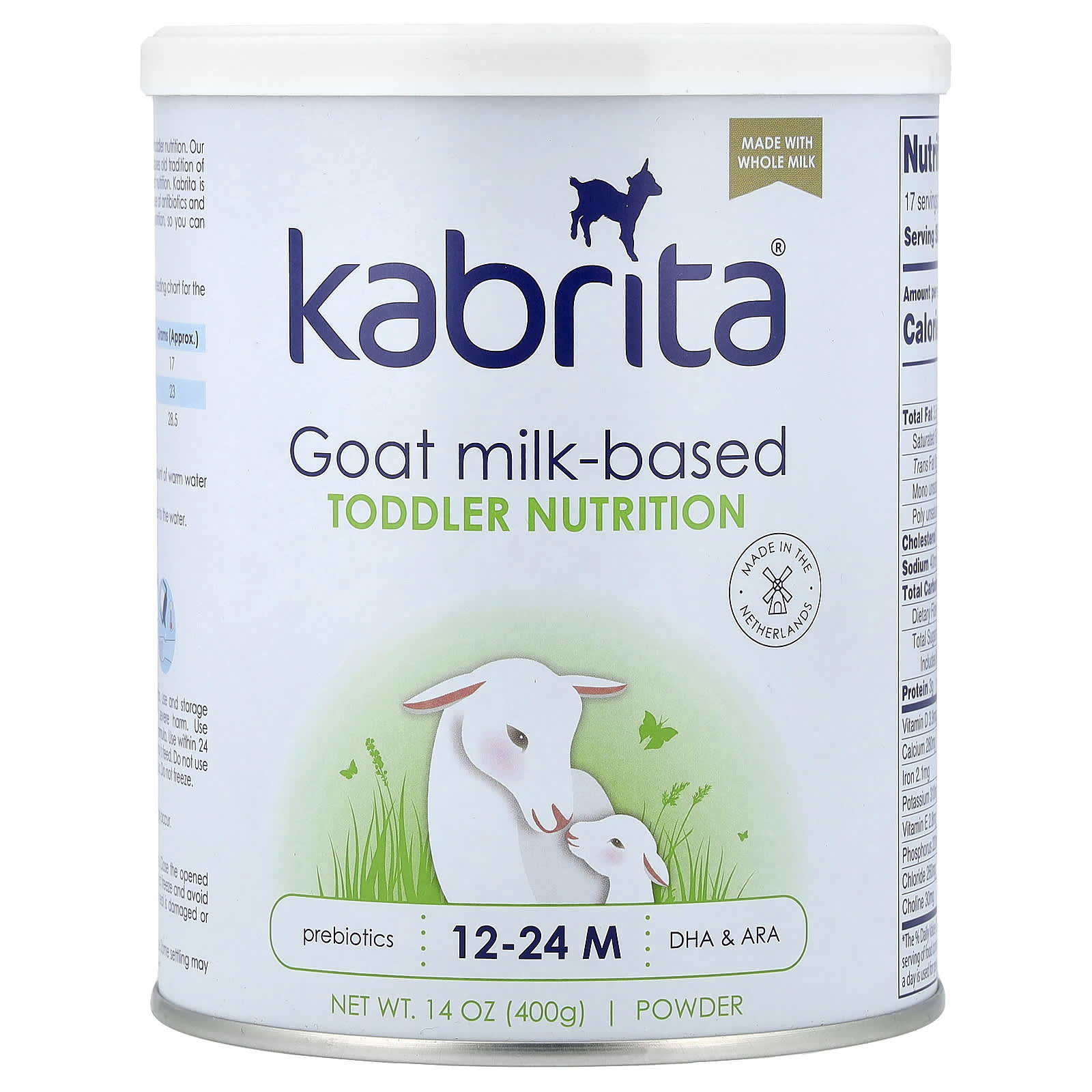Питание для детей на основе козьего молока Kabrita, 400 г (14 oz)