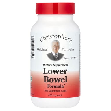 Комплекс Christopher's Original Formulas Lower Bowel, оттенок 100 Vegetarian Caps
