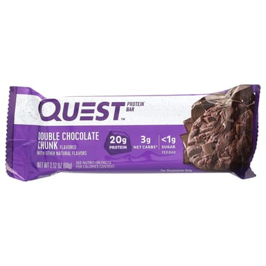 Протеиновый батончик Quest Nutrition Double Chocolate Chunk, 60 г, 12 шт.