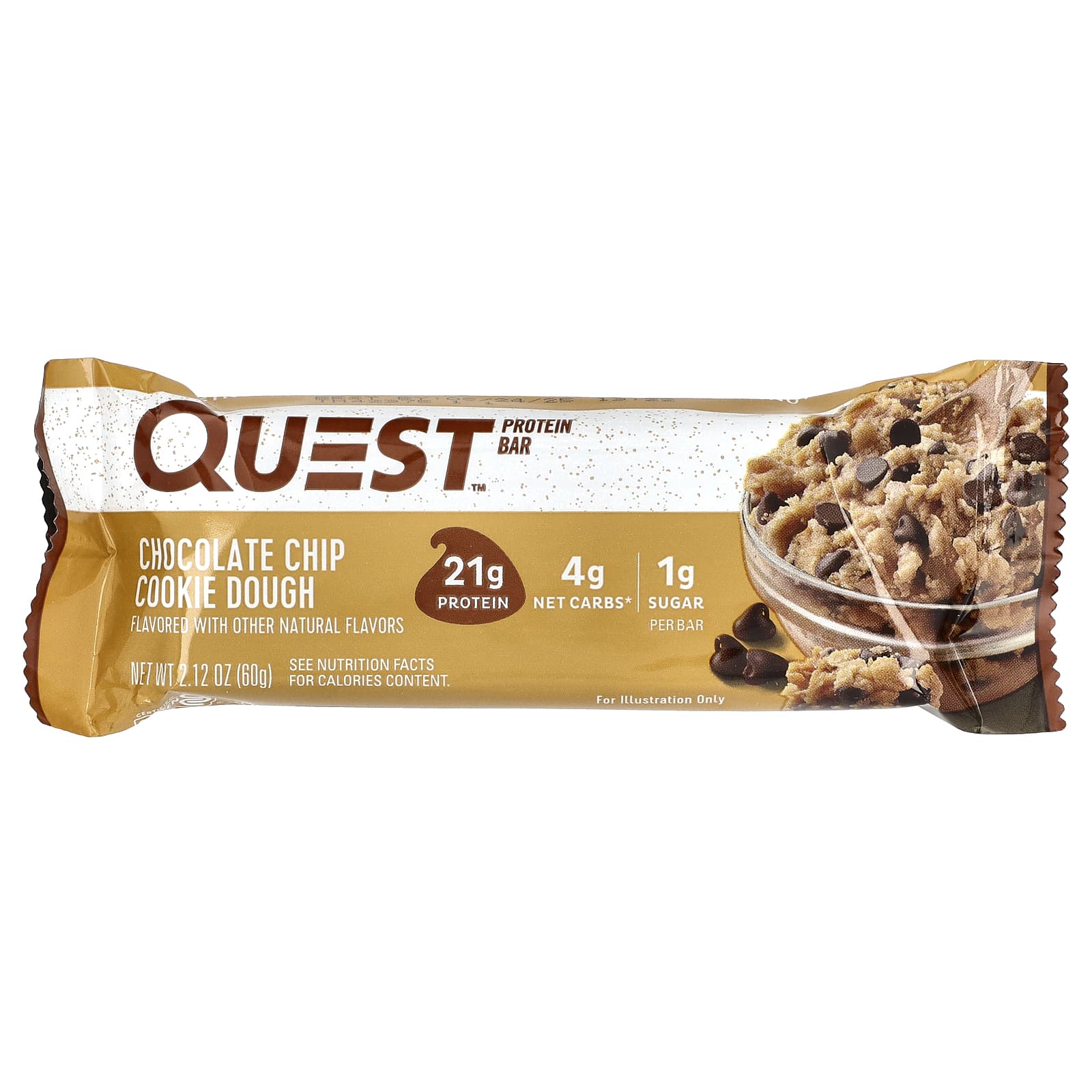 Протеиновый батончик Quest Nutrition Chocolate Chip Cookie Dough, 60 г, 12 шт.