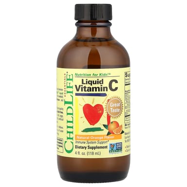 Витамин C ChildLife Essentials Liquid, вкус Natural Orange, 118 мл, жидкая форма